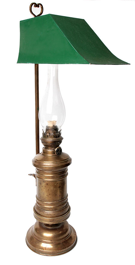 Лампа керосиновая (латунь, стекло, металл), Германия, первая половина ХХ века Ehrich & Graetz 1920 г инфо 6059g.