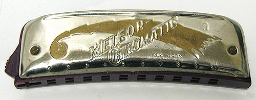 Губная гармошка хроматическая "Meteor - Chromatic" Германия, 40-е годы XX века блюзе, народной и популярной музыке инфо 6109g.