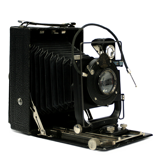 Фотоаппарат "Фотокор - 1" (Металл, пластмасса, линза - СССР, 40-е годы ХХ века) под современные кассеты формата 9х12см инфо 6128g.