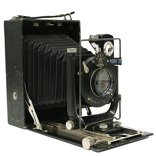 Фотоаппарат "Фотокор - 1" Металл, пластмасса, линза СССР, 30-е годы ХХ века под современные кассеты формата 9х12см инфо 6129g.