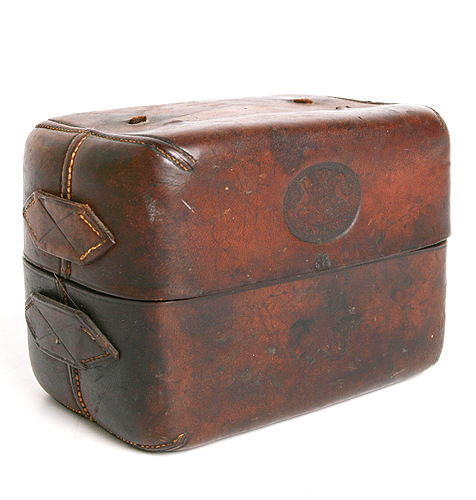 Коробка (Кожа - Великобритания, середина ХХ века) 1958 г инфо 6159g.