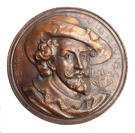 Декоративное панно "Питер Пауль Рубенс" Металл, ковка, чеканка Западная Европа, XX век написан мастером в 1623-1624 гг инфо 6309g.