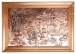 Картина на металле "Быт" (медь, чеканка), Западная Европа, XX век обороте предусмотрена петля для подвески инфо 6312g.