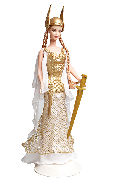 Barbie "Viking Princess" (валькирия) Коллекционная кукла Mattel, 2003 год реальных жительниц Скандинавии того времени инфо 6324g.