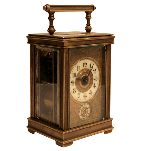 Часы каретные прямоугольные (Бронза - Западная Европа, середина XIX века) 1846 г инфо 6411g.