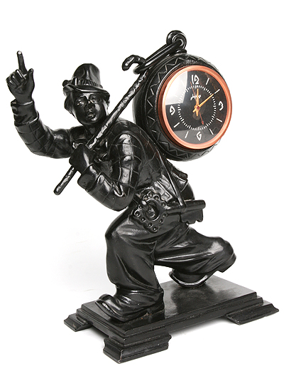Часы настольные "Клоун" Чугун СССР, 1967 год его, обдуманно использовать каждую минуту инфо 6420g.