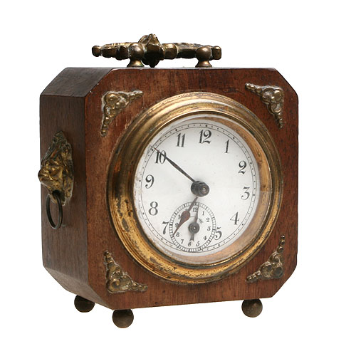 Часы-будильник (Дерево, бронза - Западная Европа, первая половина ХХ века) 1938 г инфо 6433g.