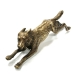 Статуэтка "Волк" (Бронза, чеканка - Россия, конец XIX века) подушечки передних и задних лап инфо 6688g.