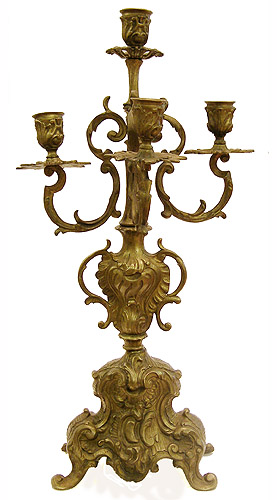 Канделябр на пять свечей (Бронза, литье, монтировка - Конец XIX века) 1879 г инфо 6752g.