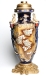 Лампа масляная (керамика, глазурь, бронза, золочение) Западная Европа, XIX век 1884 г инфо 6930g.