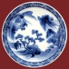 Тарелка глубокая Фарфор, роспись кобальтом Китай, первая половина ХХ века 1935 г инфо 7206g.