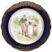 Тарелка декоративная (фарфор, деколь) Европа, конец XIX века Императорская Венская мануфактура 1890 г инфо 7306g.