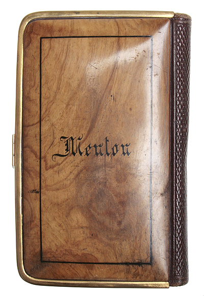 Записная книжка Дерево, кожа, латунь, маркетри Западная Европа, начало XX века 1904 г инфо 7729g.