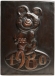 Панно "Олимпийский мишка 1980" (дерево, медь), СССР, 1980 год на морде мишки Без клейма инфо 11105g.